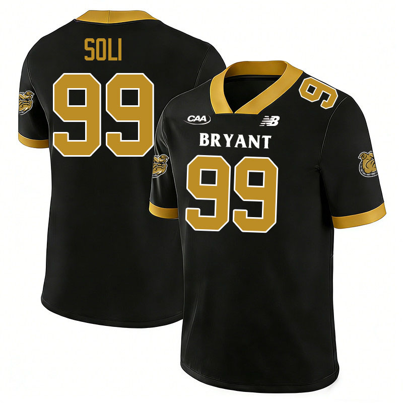 Bryant Bulldogs #99 Bryce Soli College Football Jerseys,Uniforms-Black
